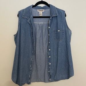 Clementine denim vest